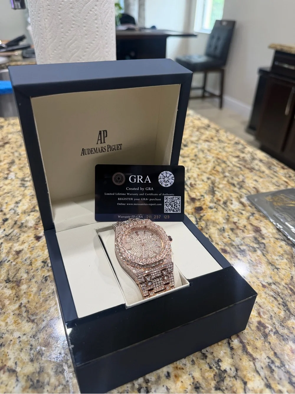 AP Rose Gold Diamond Men's Watch